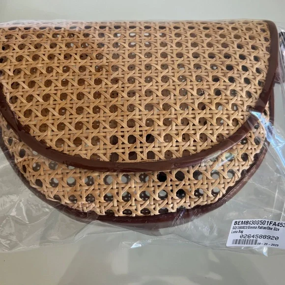 BEMBIEN Sienna Rattan Luna Bag - Picture 2 of 9